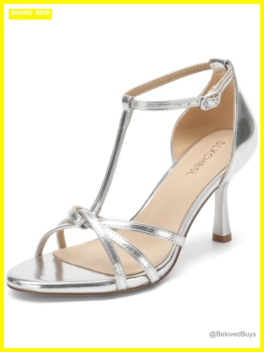 Women's T-Strap Kitten Heel Sandals 3 Inch Round Open Toe Sandal